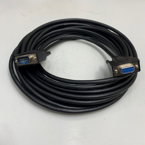 Cáp 7M 24ft RS232 Serial Data Shielded Cable DB9 Male to Female Null Modem Cord Full Handshaking 8 Wire Crossover For Industrial Label Printer Zebra, SATO Thermal Printer, Epson Thermal Printer