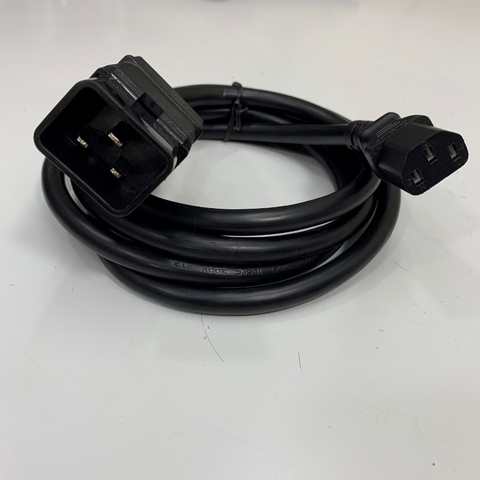 Dây Nguồn APC AP9879 Power Cord IEC C13 to C20 Length 6ft Dài 1.8M 15A 250V E241374 105°C 300V VW-1 14AWG 3x2.08mm² Cable OD 9.5mm AP9879 in China