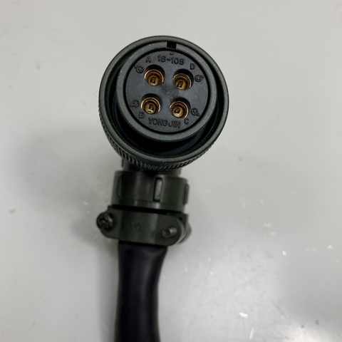 Đầu Jack Original Right Angle Plug YONGJIN 18-10S 4 Pin Aviation Plug Female Power Connector For Servo Motor J05