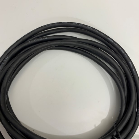 Cáp Tín Hiệu SHIN HWA 4 Core Robot Wire Cable Conductor E97577 AWM 2464 VW-1 80C 300V 18AWG X 4C LL87299 CSA OD 6.3mm Length 3.5M