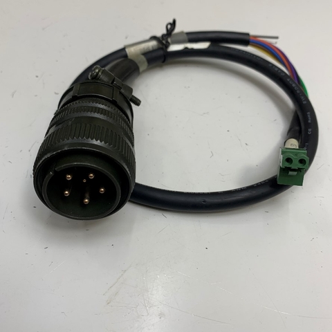 Cáp 0.7M 2.3ft YEONHAB 20-17 6 Pin Male Connector to MC100-500 DECA 2 Pin 5mm Pitch 16Amp Terminal Block For Servo Motor Power Original Cable