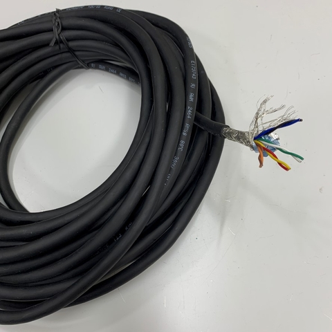 Cáp Điều Khiển Chuyển Động Dài 10M 33ft Cable KDC/SS E173743 22AWG×4P 80°C 300V VW-1 OD 8.2mm in Korea For Robot, Laser Marking Machine, I/O Signal Servo Drive Encoder