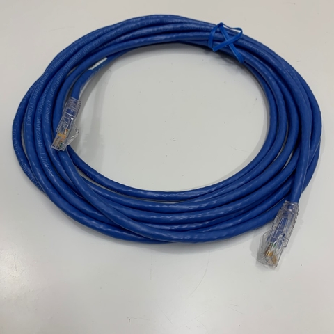 Cáp CGNR-R-005F 500cm Cable RJ45 CAT6 UTP Gigabit PVC 24AWG Industrial Ethernet RJ45 Network Patch Cord Straight Through Blue Length 5M For CN5 Ezi-SERVO-PR only