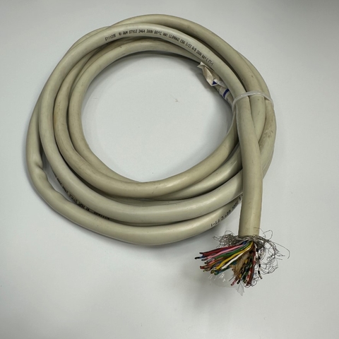 Cáp 3.7M 13ft Shielded Cable E111235 40 Core x 0.2mm² 24AWG 80°C 300V Multi Pair OD 12mm Grey Cable AWM 2464 VW1 LL89862 CSA For Signals Servo Motor Encoder, Industrial I/O Communication