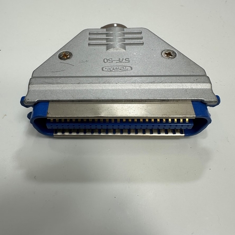 Đầu Jack DDK 57F-50 50 Pin Male Shielded IDC Flat Cable Connector Centronics 2 Rows 2.16mm Pitch For Servo Drive, PLC, CNC Industrial, Robot Industrial, Medical Connector Cable