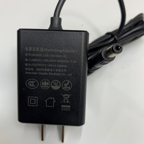 Adapter 12V 1A EE-120100A1-3C Connector Tip Size 5.5mm x 2.1mm For HDMI Splitter 16 Port Unitek V137A