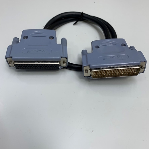 Cáp 1.5M 5ft D-Sub 50 Pin 3 Rows Connector Shielded DB50 Male to Female Extension Cable Black OD 9.0mm For Siemens Simatic S7-400 Interface Modules and Reduction CNC Machining Cable