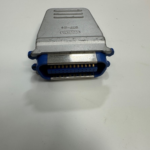 Đầu Jack DDK 57F-24 24 Pin Male Shielded IDC Flat Cable Connector Centronics 2 Rows 2.16mm Pitch For Servo Drive, PLC, CNC Industrial, Robot Industrial, Medical Connector Cable