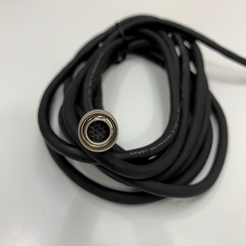 Cáp Hirose HR10A-10P-12P(73) 12 Pin Male to 12 Way End Power/Triger I/O Black Cable Dài 3.2M For Sony CCD Hitachi Industrial Machine Vision Cameras
