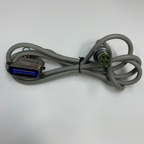 Cáp 1.5M 5ft Connector SANWA 41-6590 4 Pin Female to Centronics 24 Pin Male Cable  For Industrial Power Cable Circular Connector