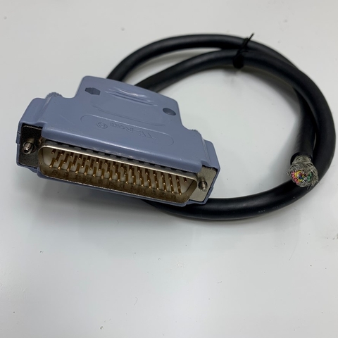 Cáp 1.5M 5ft Connector DB50 Male D-Sub 3 Rows 50 Pin to 50 Core Bare Wire Open End Cable Black OD 9.0mm For I/O Cable Model Terminal with Control Reduction CNC Machining