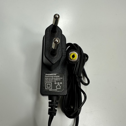 Adapter 6V 1A 6W THOMSON OEM Thay Thế A-4573-50 IPX4 LIXIL EUDJ+06060-1000 EU Plug Connector Tip Size 4.0mm x 1.7mm For Vòi Chậu Lavabo Cảm Ứng INAX LIXIL AM-321TCV1