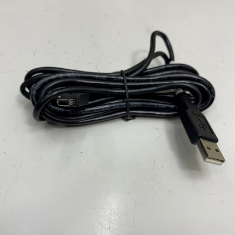 Cáp 3M 10ft Panasonic Cavo PLC CABMINIUSB5D Cable USB Data Transfer Cable USB 2.0 Type A to Mini USB 5 Pin 480Mbps Shielded Black