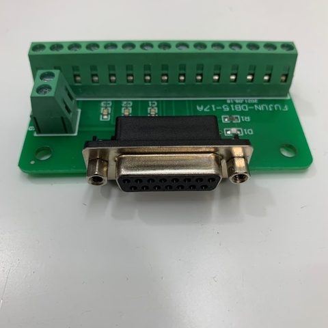 Rắc Cắm Mô Dun Bắt Vít Khối FUJUN-BD15-17A DB15 15 Pin Female D-SUB 2 Row Terminal Block Breakout Board For PCIMC-3G Servo Handwheel Card