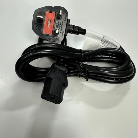 Dây Nguồn 1.5M 5ft I-SHENG Fused 13A Plug AC Power Cord UK BS1363A to C13 10A 250V 16AWG 3x1.5mm² UL Cable OD 8.6mm For Cisco AC Power Cord and Industrial PC Desktop Computer