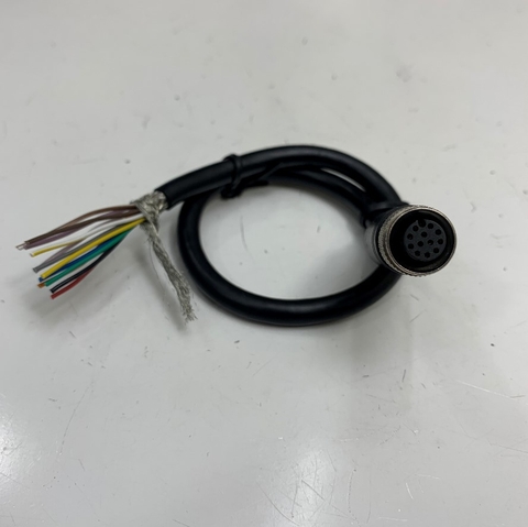 Cáp 25Cm Cognex CCB-M12X12FS-05 In-Sight Power & IO Breakout Cable M12 A-Code 12 Pin Female to 12 Core For Barcode Scanner Cognex DataMan Reader