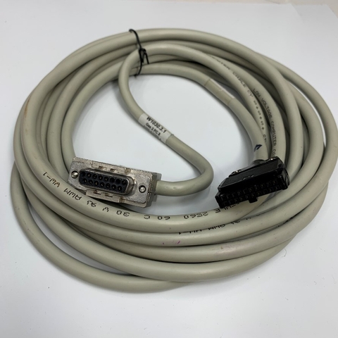 Cáp 5M 17ft Cable Connector IDC 20 Pin Female to DB15 Female D-Sub 15 Pin Molex FPHGR2 90 Degree Metal Grey Shielded Cable STYLE 2560 14C x 0.2mm² 24AWG OD 7.8mm