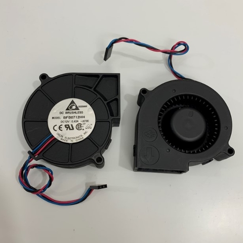 Quạt Sò FAN DELTA BFB0712HH DC 12V 0.42A AF00 3 Pin 75.7x75.7x25mm DC Brushless Server Fan