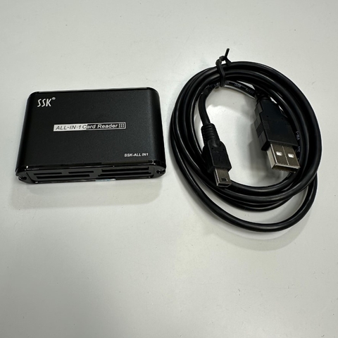Đầu Đọc Thẻ SSK SCRM025 All-in-one Aluminum Alloy USB 2.0 Cable Dài 1.3M CF SD TF MS M2 XD Card Reader For Desktop PC Laptop