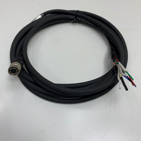 Cáp Dài 3M 10ft Hirose HR10A-7P-6S 6 Pin Female to 6 Core Open End Industrial Camera IO Trigger & Power Cable For Basler AVT GIGE Sony CCD Industrial Camera, Hikvision, Basler, Dahua