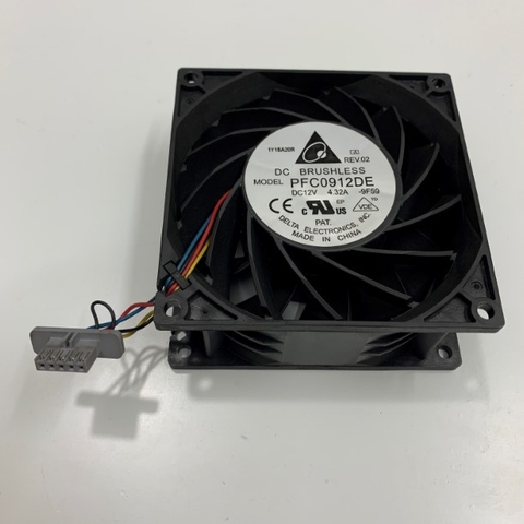 Fan Delta PFC0912DE 12V 4.32A 5 Pin 92x92x38mm For HP Server Cooling Fan without holder