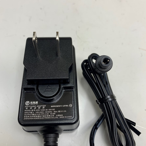 Adapter 5V 2A 10W HOIOTO ADS-12AE-06 05010E US Plug Connector Tip Size 5.5mm x 2.5mm For Ethernet Media Converter Network, Điện thoại IP Avaya 9608, IP Grandstream GRP2601
