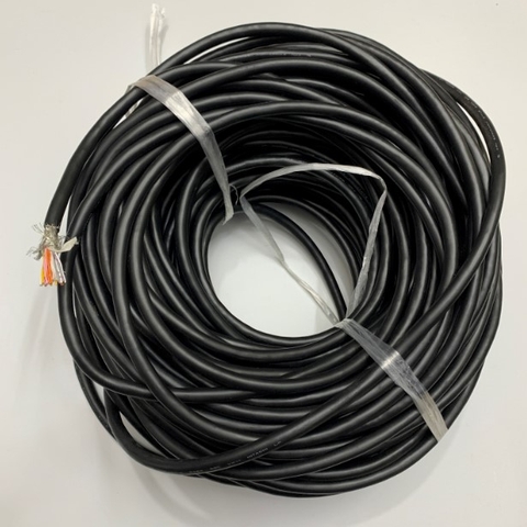 Cáp Tín Hiệu Chống Nhiễu HITACHI AWM E41447-HCV STYLE 2464 80C 300V LF 26AWG x 10PR 20 Core x 0.15mm² Cable OD 8.0mm 1 Meter For Encoder Servo Cable