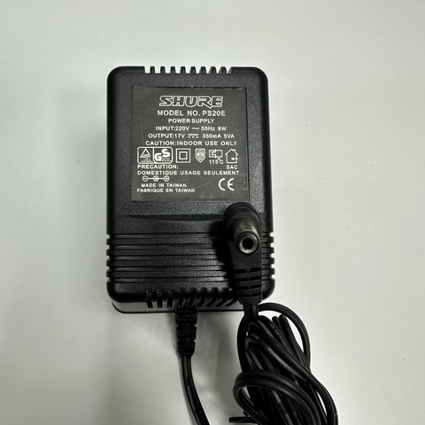 Adapter AC to AC 17V 350mA SHURE PS20E Connector Tip Size 5.5mm x 2.1mm