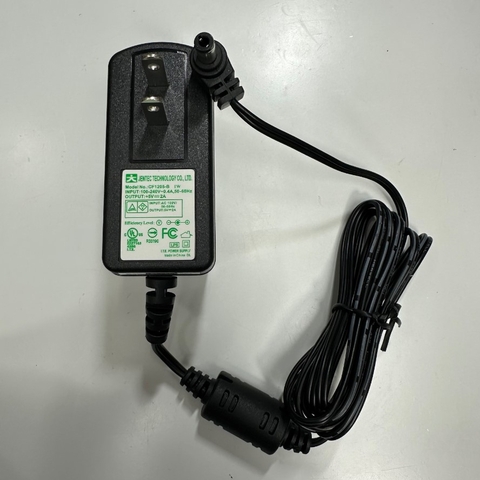 Adapter 5V 2A 10W JENTEC CF1205-B Connector Tip Size 5.5mm x 2.5mm For Ethernet Media Converter Network, IP Phone, Fingerprint Time Clock
