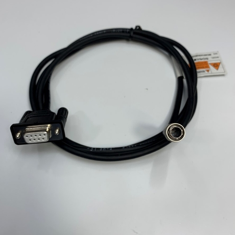 Cáp 1.6M 5.3ft SIO MCA014200522003 Cable Connector Hirose HR10A-7P-4P(73) 4 Pin Male to DB9 Female Cable E2036932464 80C 300V 24AWG x 3C DUSUNG OD 5.2mm