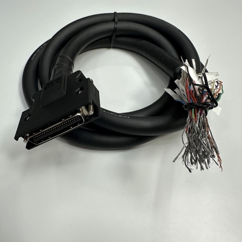 Cáp MR-J3CCN1CBL7M Dài 7M 23ft Connector Suntone SCSI MDR 50 Pin Male to 50 Core Bare Wire Open End Cable Hitachi 50 Core x 0.25mm² OD 13mm For Mitsubishi Servo CN1 Connection Terminal with Control
