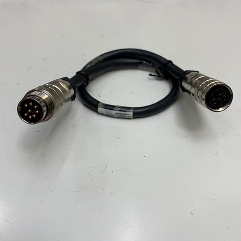 Cáp 0.5M 1.7ft CA-AISG6MFM01 AISG Control Cable Connector M16 8 Pin Din Male to Female Cable 6 Conductor For Antenna Control Cable RRU RCU RET Control Industrial Communication