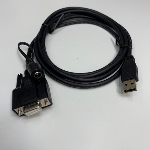 Cáp 1.8M 6ft DM100-USB-000 Cable USB to DB15 HD VGA Female + DC Power Connector For Cognex DataMan DM50 DM60 DM70 DM150 DM-150S Barcode Reader