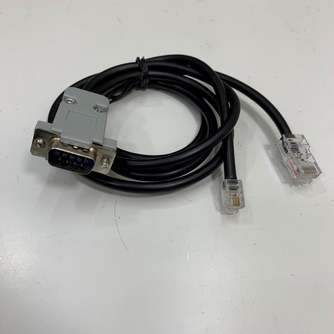Cáp DB9 Male to RJ45 8P8C + RJ9 4P4C Splitter Adaptor Cable Dài 0.5M For Card Điều Khiển Mạch Nạp Điều Hòa