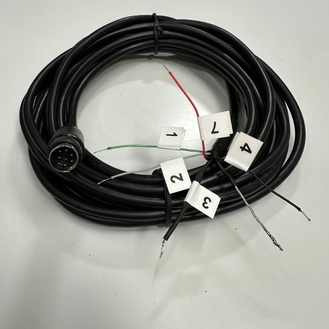 Cáp 5M 17ft GT10-C50R4-8P RS-422 Cable Shielded Connector Mini Din 8 Pin Male to 5 Core For PLC Mitsubishi FX Series witch HMI GT1020 Series Communication