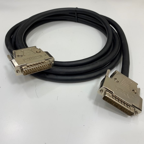 Cáp Điều Khiển Keyence OP-22149 Dài 3M 10ft Shielded Cable RS-232C DB25 Male to DB25 Male AMP Metal Shell Gold Plating Connector For Keyence Serial Interface Module KV-L2 and BL-U1, BL-601 Laser