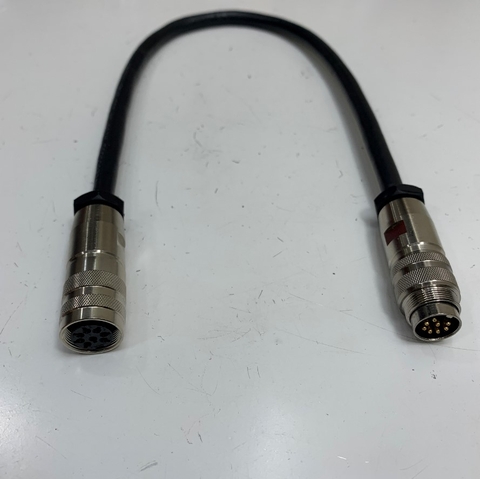 Cáp 0.5M ATCB-B01-005 AISG RET Control Cable AISG 8 Pin Male to Female Circular Connector