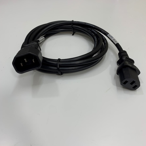 Dây Nguồn Cisco CAB-C13-C14-2.1M 7Ft Dài 2.1M AC Power Cord 10A 250V 18AWG 3x0.824mm² VW-1 105°C CSA SJT UL Cable OD 6.4mm E204978 MSL-Black