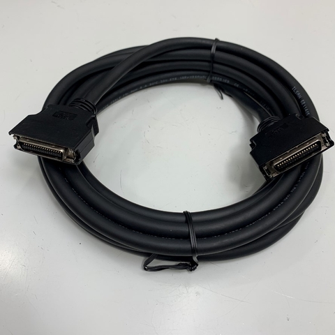 Cáp 5M 17ft MIPI Data Cable SCSI MDR Connector HPCN 36 Pin Male to Male Pitch 1.27mm Shielded Cable Black OD 8.5mm
