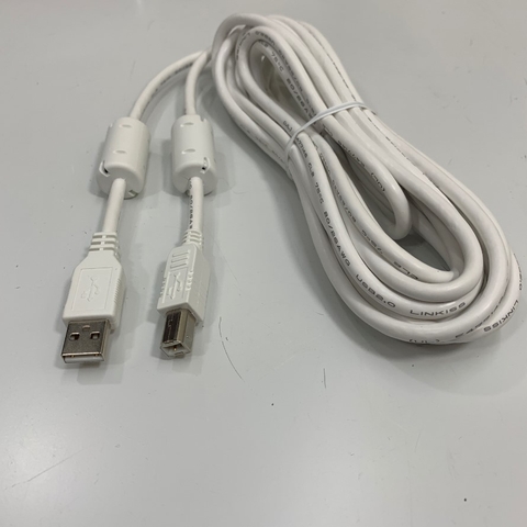 Cáp 5M 17ft USB Interface Cable L1002 USB 2.0 Type A to Type B Cable 480mbps Shielded For Bộ chuyển mạch đa kênh Hioki SW1001, Hioki DM7275 Precision DC Voltmeter witch Computer