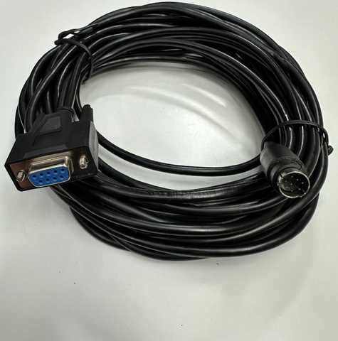 Cáp 10M 33ft RS-422 Communication Shielded Cable Mini Din 8 Pin Male to DB9 Female For PLC Mitsubishi FX Series witch HMI Wecon i Series, PI3102ie