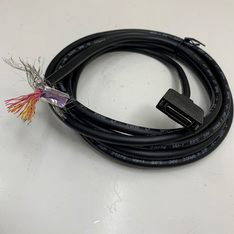 Cáp 3M 10ft Honda Japan Push Connector VHDCI 36 Pin Male Pitch 0.8mm to 36 Core Open End Cable E97577 30AWG x 20P SHIN HWA For Servo Drive Control I/O Cable Industrial