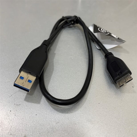 Cáp USB 3.0 Type A to Type Micro B Dài 47Cm Black Cable For Ổ Cứng Cắm Ngoài 2.5 inch Hardisk Eksternal WD, Seagate, Hitachi