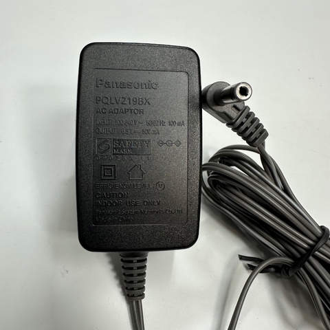 Adapter 6.5V 500mA Panasonic PQLV219 Connector Size 4.8mm x 1.7mm x 15mm For Điện Thoại Bàn Mẹ Con Kéo Dài Panasonic KX-TGM450