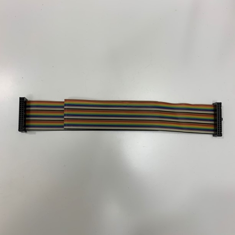 Cáp Bẹ Nhiều Mầu IDC 30 Pin 2.54mm Pitch Female Connector Type A Flat Rainbow Color Ribbon Cable Dài 0.5M