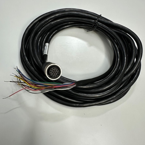 Cáp 5M 17ft DATALOGIC CAB-GD05 Cable Connector M12 A-Code Straight 17 Pin Female to Open Cable For Matrix 220™  Datalogic Barcode Scanner Cable