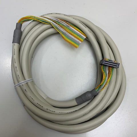 Cáp Điều Khiển LEC-CN5-1 I/O Cable 1.5M 5ft SMC Cable IDC 26 Pin Female Pitch 1.27mm to 26 Core Cable HITACHI E41447-HCV For SMC LE Series Actuator I/O Step Motor Controller