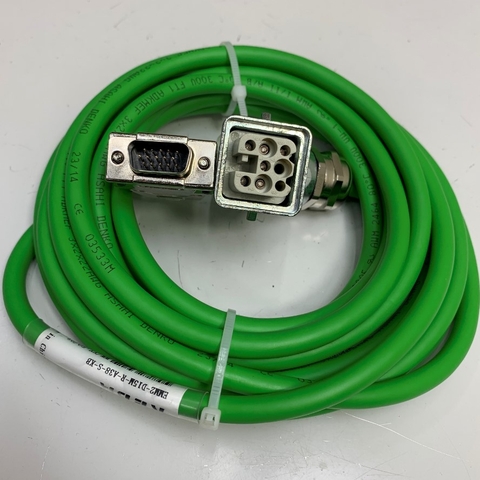 Cáp 3.8M 12.7ft KEBA EMM2-D15M-R-A38-S-KB Cable Connector ILME CDF-08 8 Pin to DB15 VGA 15 Pin Male For KEBA Servo Motor and Drives