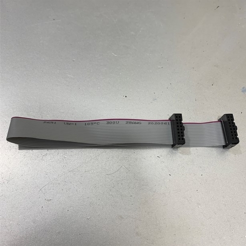 Cáp 16 Pin Flat Ribbon Cable Female to Female 2x8P 16 Wire Dài 20Cm IDC Pitch 2.54mm - Cable Pitch 1.27mm For HMI Panel CMC CNC PLC