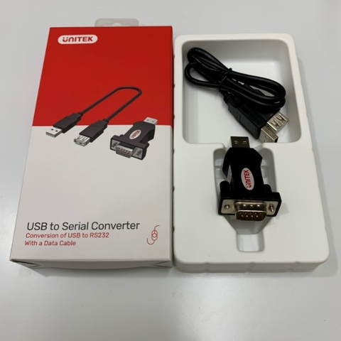 Rắc Chuyển Đổi USB To RS232 Unitek Y-109 Serial Adapter